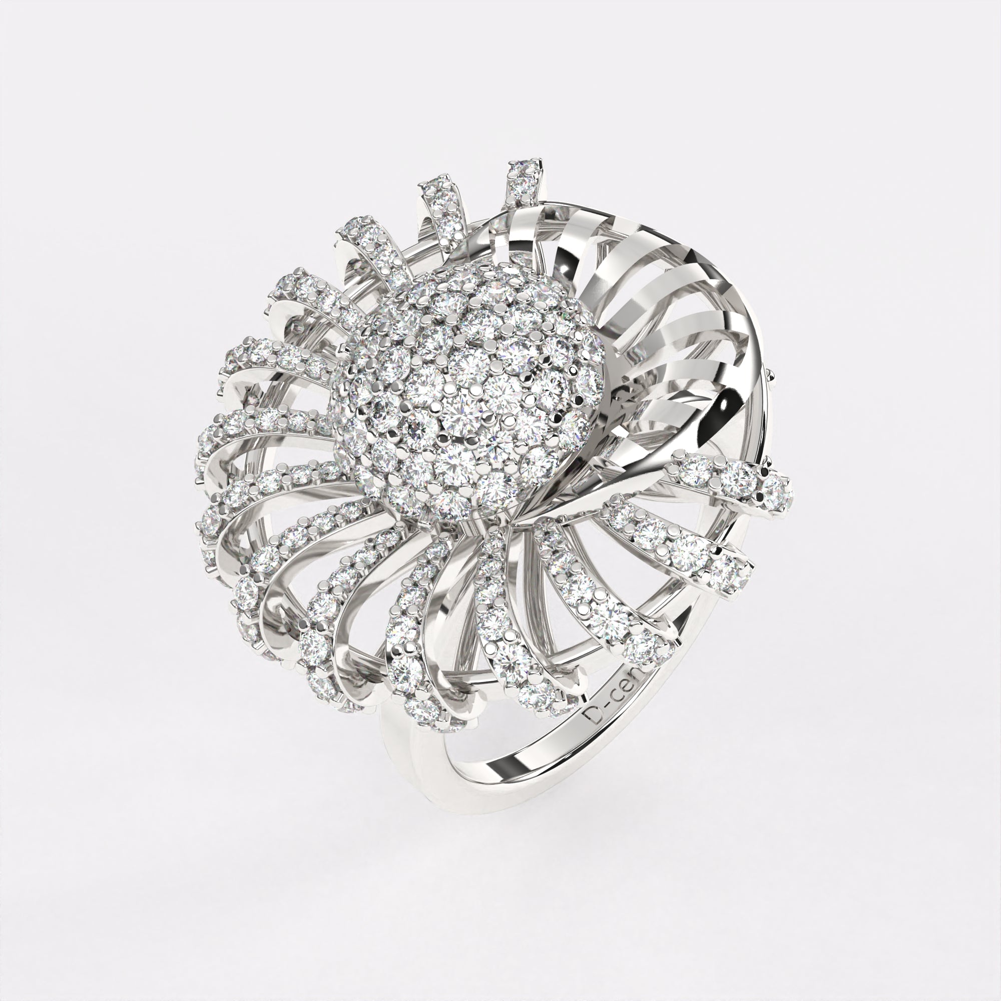 Mysteries Diamond Ring in 925 Silver